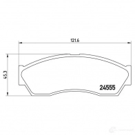 Тормозные колодки, комплект BREMBO 800484 N95XH 24 555 p52019 - Изображение 1