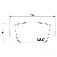 Тормозные колодки дисковые, комплект BREMBO 1422938907 8020584068779 91 GTM P 24 075X - Изображение 8