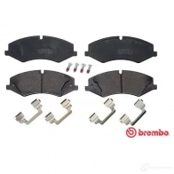 Тормозные колодки дисковые, комплект BREMBO 800303 P 44 024 25 021 25022 - Изображение 3