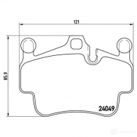 Тормозные колодки дисковые, комплект BREMBO 7894BD1135 800806 24 049 P 65 014 - Изображение 5