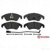 Тормозные колодки дисковые, комплект BREMBO P 85 098 24409 244 08 801158 - Изображение 6