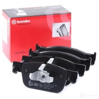 Тормозные колодки дисковые, комплект BREMBO 2209 8 22099 P 86 028 801240 - Изображение 2