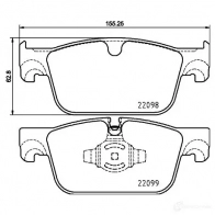 Тормозные колодки дисковые, комплект BREMBO 2209 8 22099 P 86 028 801240 - Изображение 5