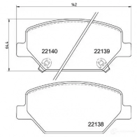 Тормозные колодки дисковые, комплект BREMBO P 07 007 3C II2 1438412310 - Изображение 7