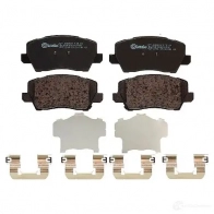 Тормозные колодки дисковые, комплект BREMBO 5FPQS 4 P 30 114 1438412345 - Изображение 3