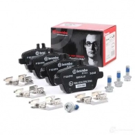 Тормозные колодки дисковые, комплект BREMBO 8020584068984 1422938884 P 50 091X 1VP OIS - Изображение 2
