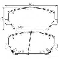 Тормозные колодки дисковые, комплект BREMBO MHX K4 1438412394 P 30 102 - Изображение 2