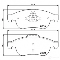 Тормозные колодки, комплект BREMBO p68050x SM Q3JKH 1422938853 8020584069202 - Изображение 4