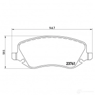 Тормозные колодки, комплект BREMBO p23088 SXDVH 2 3761 799919 - Изображение 1