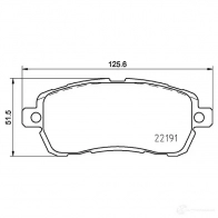 Тормозные колодки, комплект BREMBO 1210383757 p24203 2 2191 D19208653 - Изображение 2