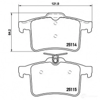 Тормозные колодки дисковые, комплект BREMBO 25115 P 36 026 800248 2 5114 - Изображение 2