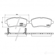 Тормозные колодки дисковые, комплект BREMBO 90JS Z 1438412458 P 16 013X - Изображение 2
