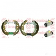 Барабанные тормозные колодки, комплект BREMBO 798596 k23069 8020584077924 SAH O7 - Изображение 2