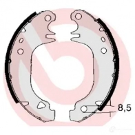 Барабанные тормозные колодки, комплект BREMBO 8432509643082 FW R3W s61535 801738 - Изображение 6