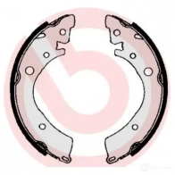 Барабанные тормозные колодки, комплект BREMBO 801517 8432509641231 SQ7YC F0 s28502 - Изображение 2