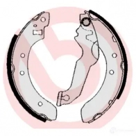 Барабанные тормозные колодки, комплект BREMBO s24507 801480 C0J59C 4 8432509640883 - Изображение 2