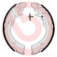 Барабанные тормозные колодки, комплект BREMBO 801522 s28507 8K ZPSM 8432509641286 - Изображение 5
