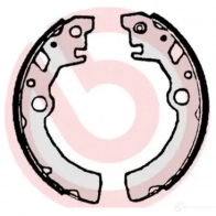 Барабанные тормозные колодки, комплект BREMBO s79519 801809 8432509644171 ZM0R 8 - Изображение 2