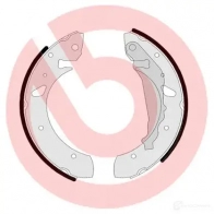 Барабанные тормозные колодки, комплект BREMBO 8432509644683 7F AN9D 801822 s83507 - Изображение 2