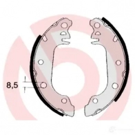 Барабанные тормозные колодки, комплект BREMBO CY 4UQ 801478 s24504 8432509640852 - Изображение 2