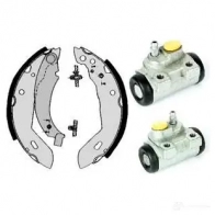 Барабанные тормозные колодки, комплект BREMBO h61051 798385 M8 I3H 8020584073261