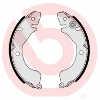 Барабанные тормозные колодки, комплект BREMBO 801638 RXZB 9 8432509642382 s54505 - Изображение 2