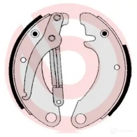 Барабанные тормозные колодки, комплект BREMBO 801709 FT78 VV 8432509643150 s61501 - Изображение 2
