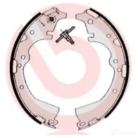 Барабанные тормозные колодки, комплект BREMBO 801826 8432509644720 I9ER 0X s83511 - Изображение 2