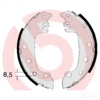 Барабанные тормозные колодки, комплект BREMBO 8432509640098 801449 s23538 40LH6 5N - Изображение 2