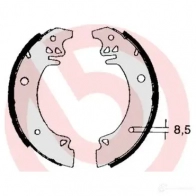 Барабанные тормозные колодки, комплект BREMBO 8432509643211 801714 s61507 F S4OHS - Изображение 2