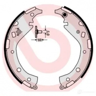 Барабанные тормозные колодки, комплект BREMBO 0 TDV1R1 8432509644591 801847 s83549 - Изображение 2