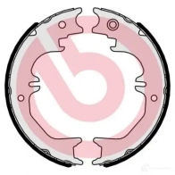 Тормозные колодки ручника, комплект BREMBO 8432509652039 801853 SO IB2 s83563 - Изображение 2