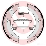 Тормозные колодки ручника, комплект BREMBO s50512 8432509642016 Y1GOZ HG 801616 - Изображение 2