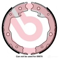 Тормозные колодки ручника, комплект BREMBO 0JSJ3B 1 s83568 8432509662519 1422939399 - Изображение 2