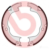 Тормозные колодки ручника, комплект BREMBO 8432509651520 s10515 801393 9BEXE6 8 - Изображение 2