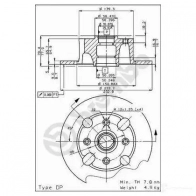 Тормозные колодки высокоэффективные BREMBO 07.B314.25 788898 N7W P6E - Изображение 2