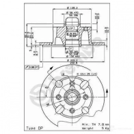 Тормозные колодки высокоэффективные BREMBO 6 6BI2 788900 07.B314.27 - Изображение 2