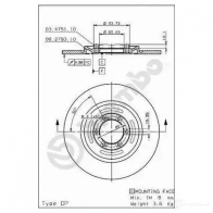 Комплект высокопроизводительных тормозных колодок BREMBO TI 1PDH 07b31469 788932 - Изображение 3
