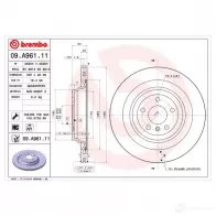 Тормозной диск BREMBO 09.A961.11 791490 8020584210956 70EDSL 5 - Изображение 2