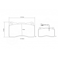 Тормозные колодки высокоэффективные BREMBO 1440108748 H LRGX 07.B314.64 - Изображение 3