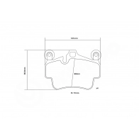 Тормозные колодки высокоэффективные BREMBO 1440108751 07.B314.85 6XVVO R - Изображение 3