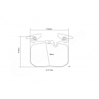 Тормозные колодки высокоэффективные BREMBO 1440108753 07.B314.90 9S3 MB1 - Изображение 3
