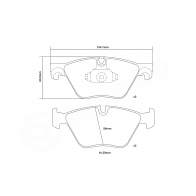 Тормозные колодки высокоэффективные BREMBO 1424671687 Y MSYX 07.B314.97 - Изображение 3