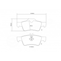 Тормозные колодки высокоэффективные BREMBO U5 UYVU 1424671710 07.B315.61 - Изображение 3