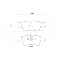 Тормозные колодки высокоэффективные BREMBO 1424671712 AYVX NE 07.B315.63 - Изображение 3