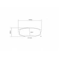 Тормозные колодки высокоэффективные BREMBO 8 5CIL 1424671717 07.B315.69 - Изображение 3