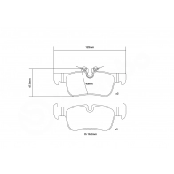 Тормозные колодки высокоэффективные BREMBO I M8WZQ 1424671723 07.B315.76 - Изображение 3