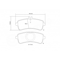 Тормозные колодки высокоэффективные BREMBO 07.B315.79 81RWQG B 1424671726 - Изображение 3