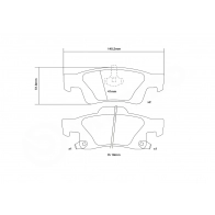 Тормозные колодки высокоэффективные BREMBO 1424671730 15T 8LF 07.B315.83 - Изображение 3