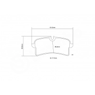 Тормозные колодки высокоэффективные BREMBO HMJA R 1424671732 07.B315.86 - Изображение 3